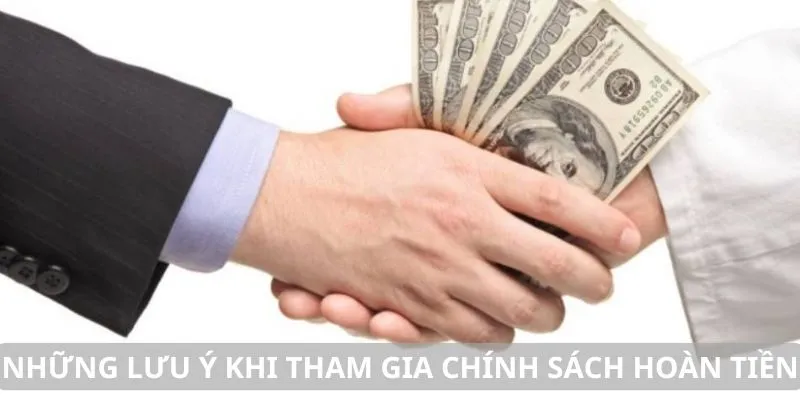 Những lưu ý khi tham gia nhận tiền cược về tài khoản